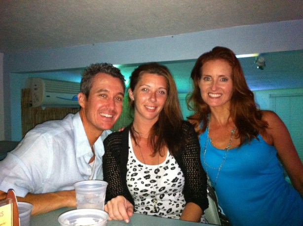 Phillip, Krista and Angela Dinner on A1A First Night