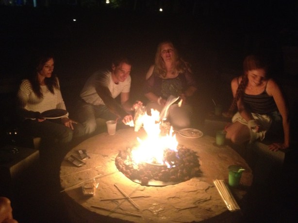 Karen, Jorge, Lisa And Brenda Smores Party